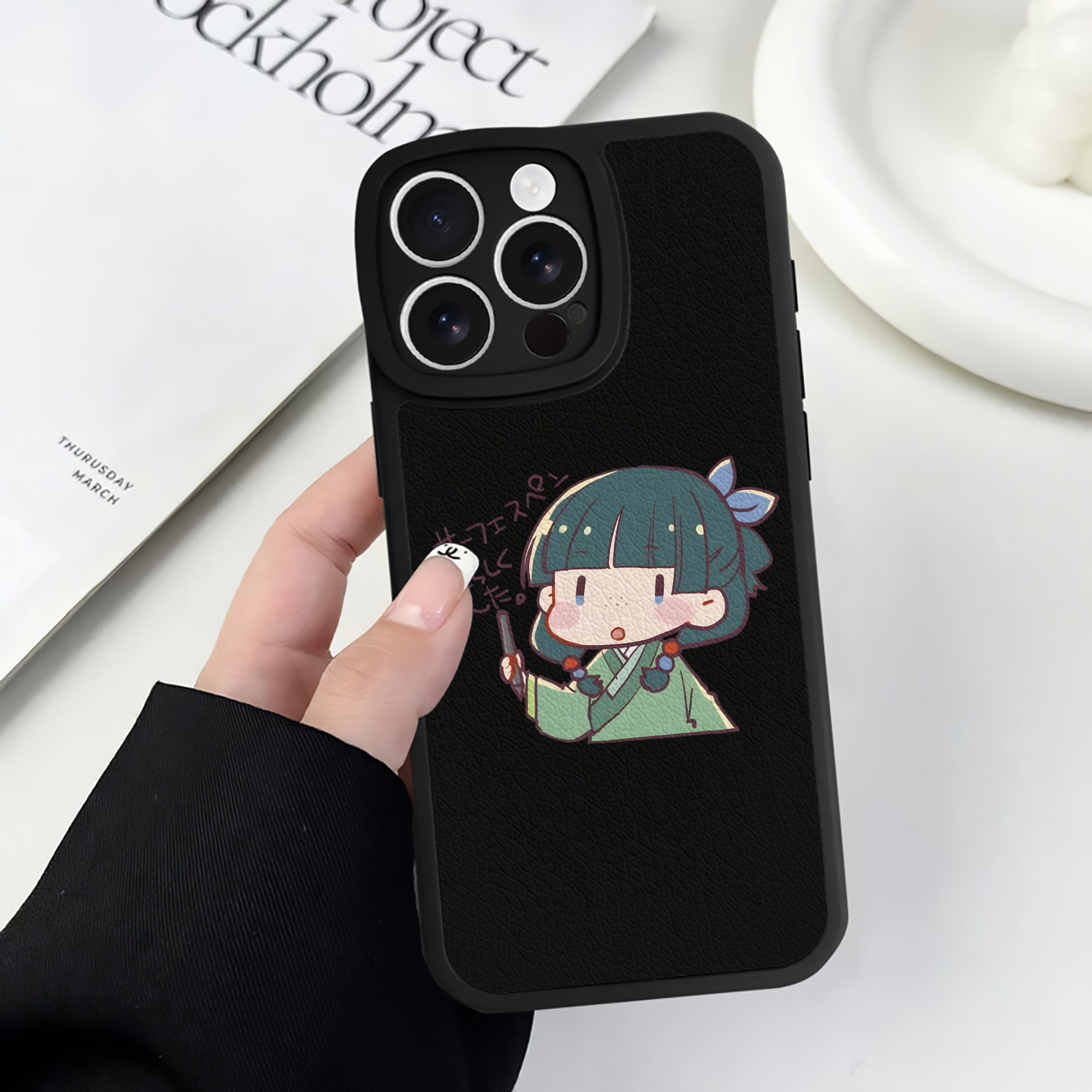 薬屋のひとりごと The Apothecary Diaries 【iPhone 16シリーズ対応】シリコンスマホケース（レザー調） 材質：シリコン